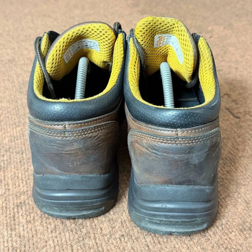 Timberland PRO Titan Safety Toe Brown Leather Work Boots Mens‎ 11M 47028 Low Top